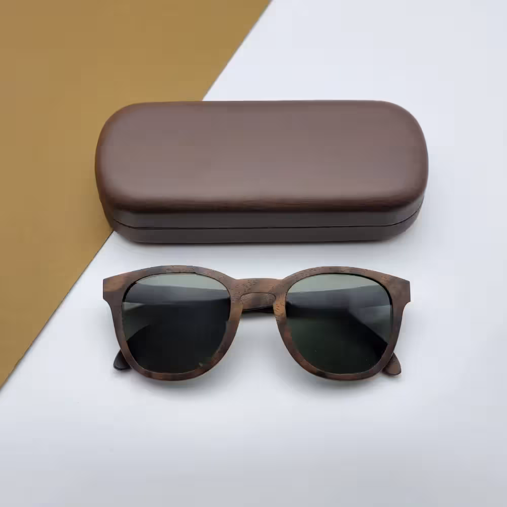 عینک چوبی دست‌ساز میدو مدل O026