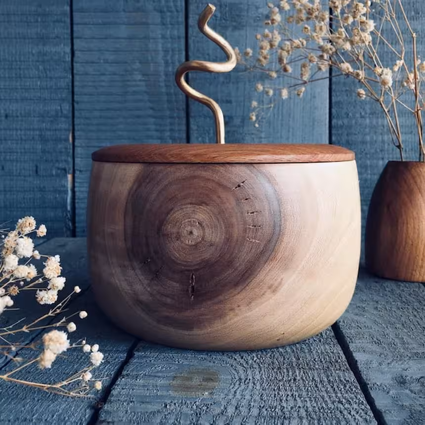 ظرف چوبی درب دار کد 456