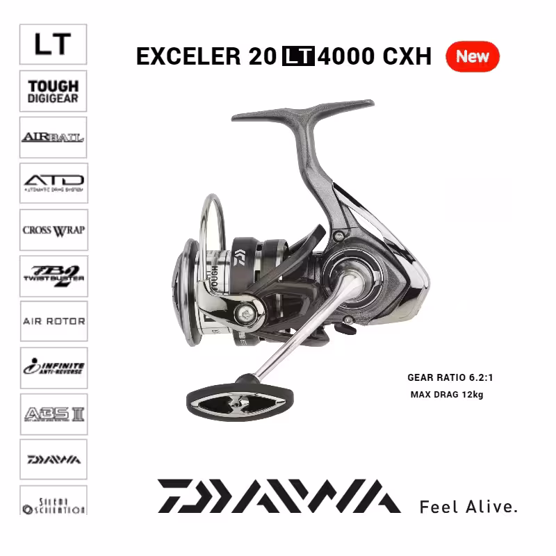 چرخ ماهیگیری دایوا اکسلر Daiwa Exceler LT CXH 4000