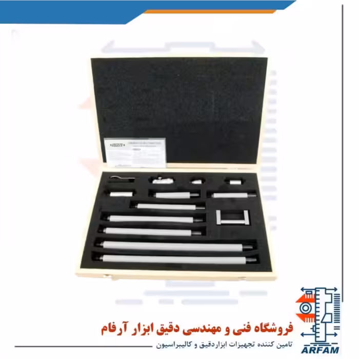 ست میکرومتر لوله اینسایز داخل سنج 1500-50 میلی متر مدل 1500-3222