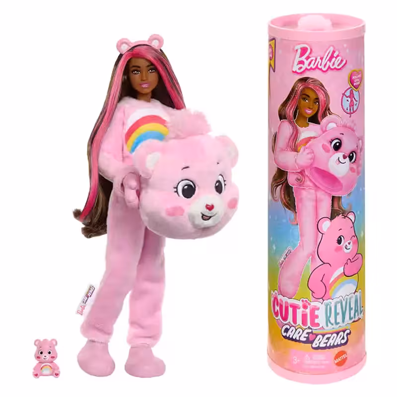 عروسک سوپرایزی با لباس خرس صورتی Care Bears