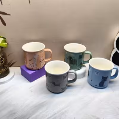 لیوان سرامیکی حیوانات الگویی