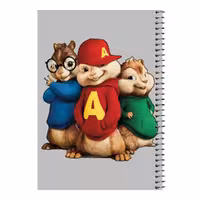 دفتر مشق 80 برگ اس جی مدل آلوین و سنجاب ها کد 1