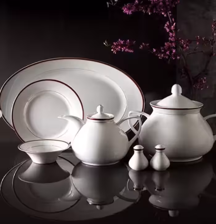 سرویس 108 پارچه 12 نفره طرح سپینود ارغوانی