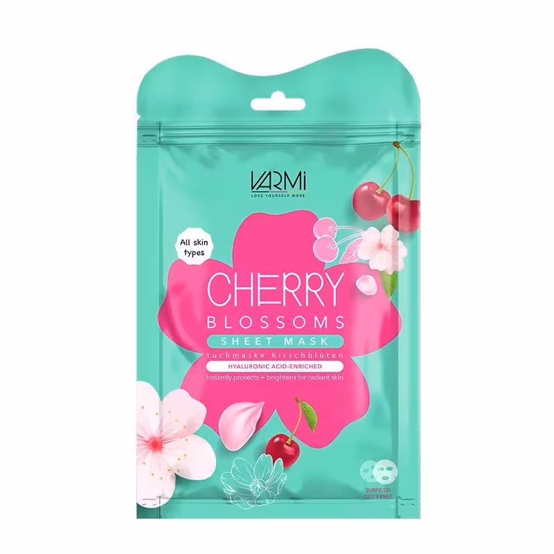 ماسک ورقه ای وارمی دبل شیت حاوی عصاره شکوفه های گیلاس