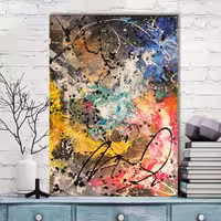 تابلو شاسی گالری استاربوی طرح انتزاعی مدل Amazing 463 | دنیای قاب