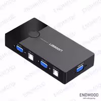 سوئیچ دو پورت USB KVM یوگرین Ugreen مدل 30357