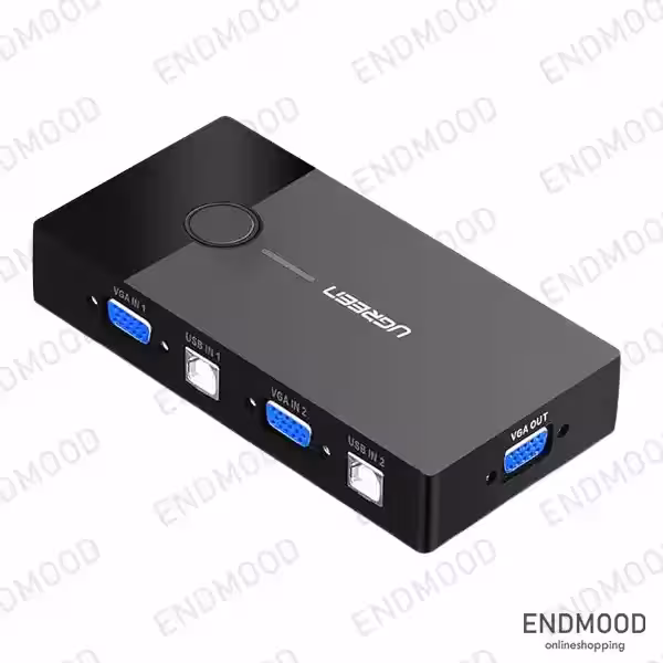 سوئیچ دو پورت USB KVM یوگرین Ugreen مدل 30357