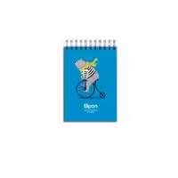 دفتریادداشت 100برگ 80*120سیمی جلدطلق فانتزی الیپون کد265کارتن120عددی