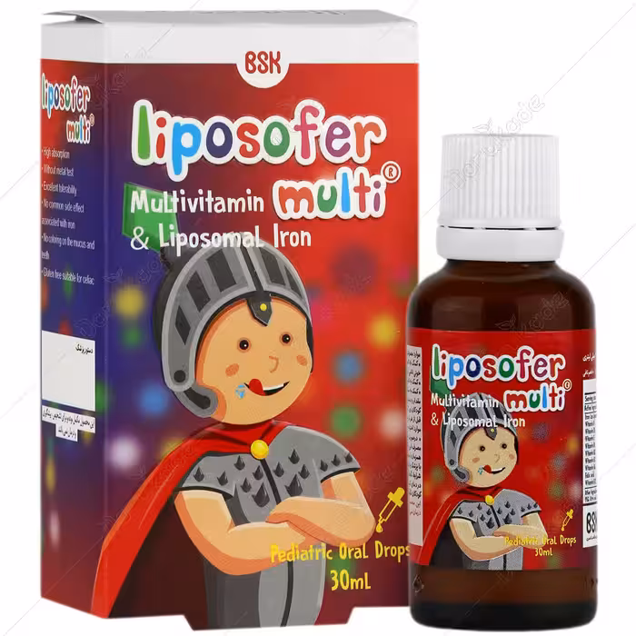 قطره خوراکی آهن لیپوزوفر مولتی بی اس کی (30 میلی لیتر)