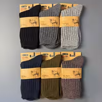 جوراب ساقدار پشمی coco کبریتی ریز