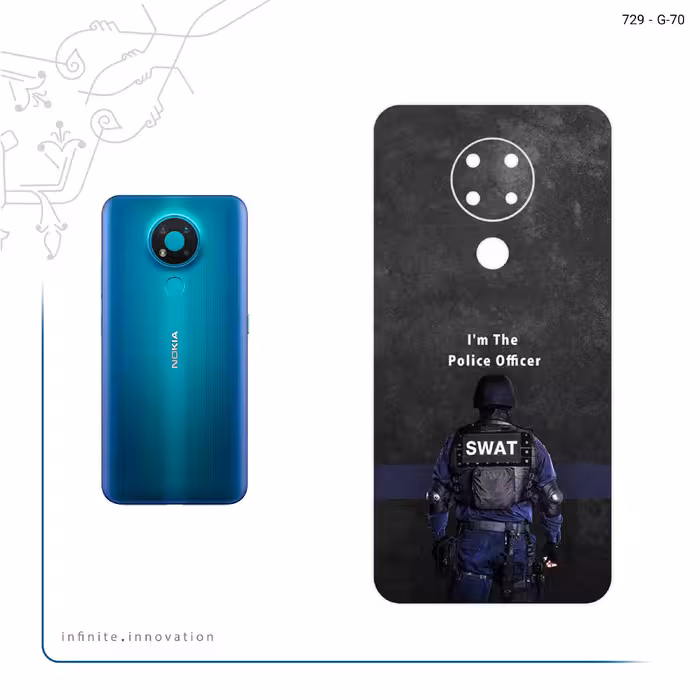 برچسب پوششی ماهوت مدل Police Officer مناسب برای گوشی موبایل نوکیا 3.4