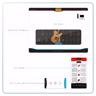 برچسب پوششی ماهوت مدل Guitar-Instrument مناسب برای تبلت هوآوی Matepad 10.4 2020 BAH3-L09