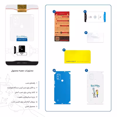برچسب پوششی ماهوت مدل Rick and Morty-FullSkin مناسب برای گوشی موبایل نوکیا C31