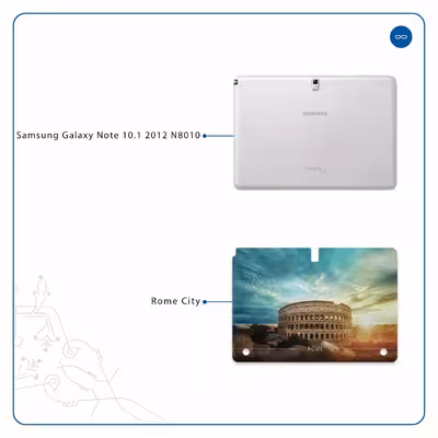 برچسب پوششی ماهوت مدل Rome City مناسب برای تبلت سامسونگ Galaxy Note 10.1 2012 N8010