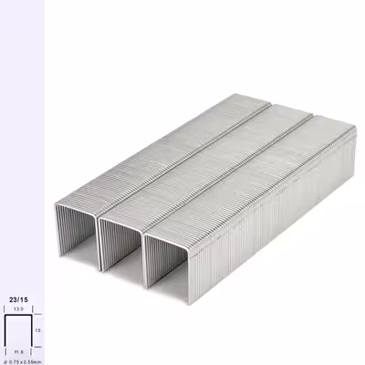 سوزن منگنه کی دبلیو تریو مدل صحافی سایز 23/15 بسته 100 عددی