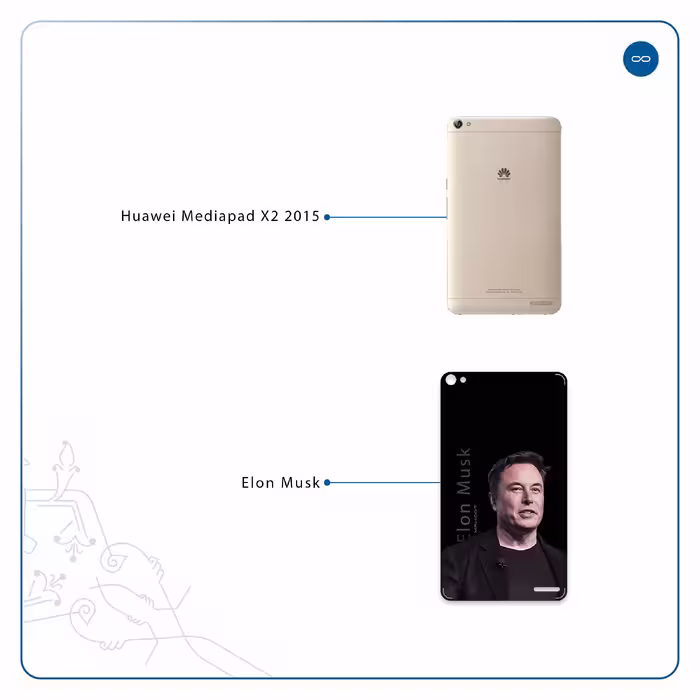 برچسب پوششی ماهوت مدل Elon Musk مناسب برای تبلت هوآوی Mediapad X2 2015