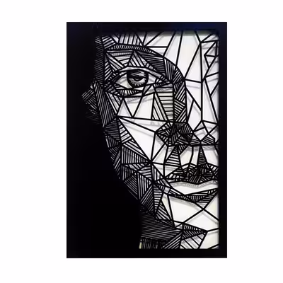 تابلو مدرن طرح چهره مدل HJ98K