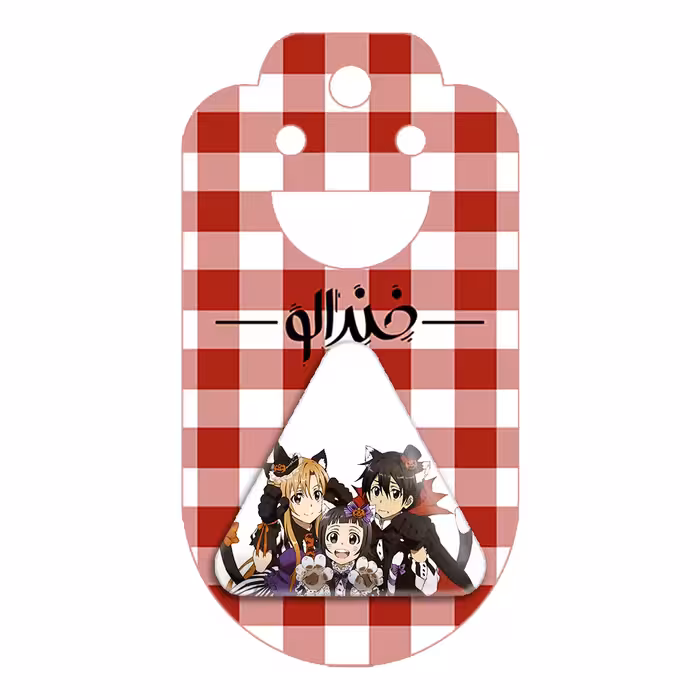 پیکسل خندالو طرح انیمه هنر شمشیر زنی مدل مثلثی کد 12075