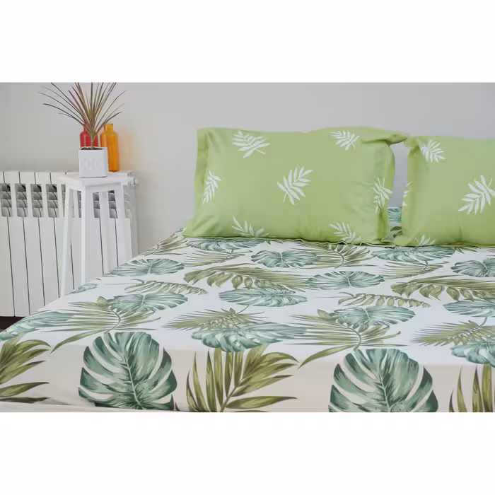 سرویس ملحفه بومرنگ مدل Hawaii-A2P160 دونفره 3 تکه