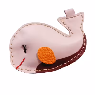 جاکلیدی چرمی طرح دلفین کد 1