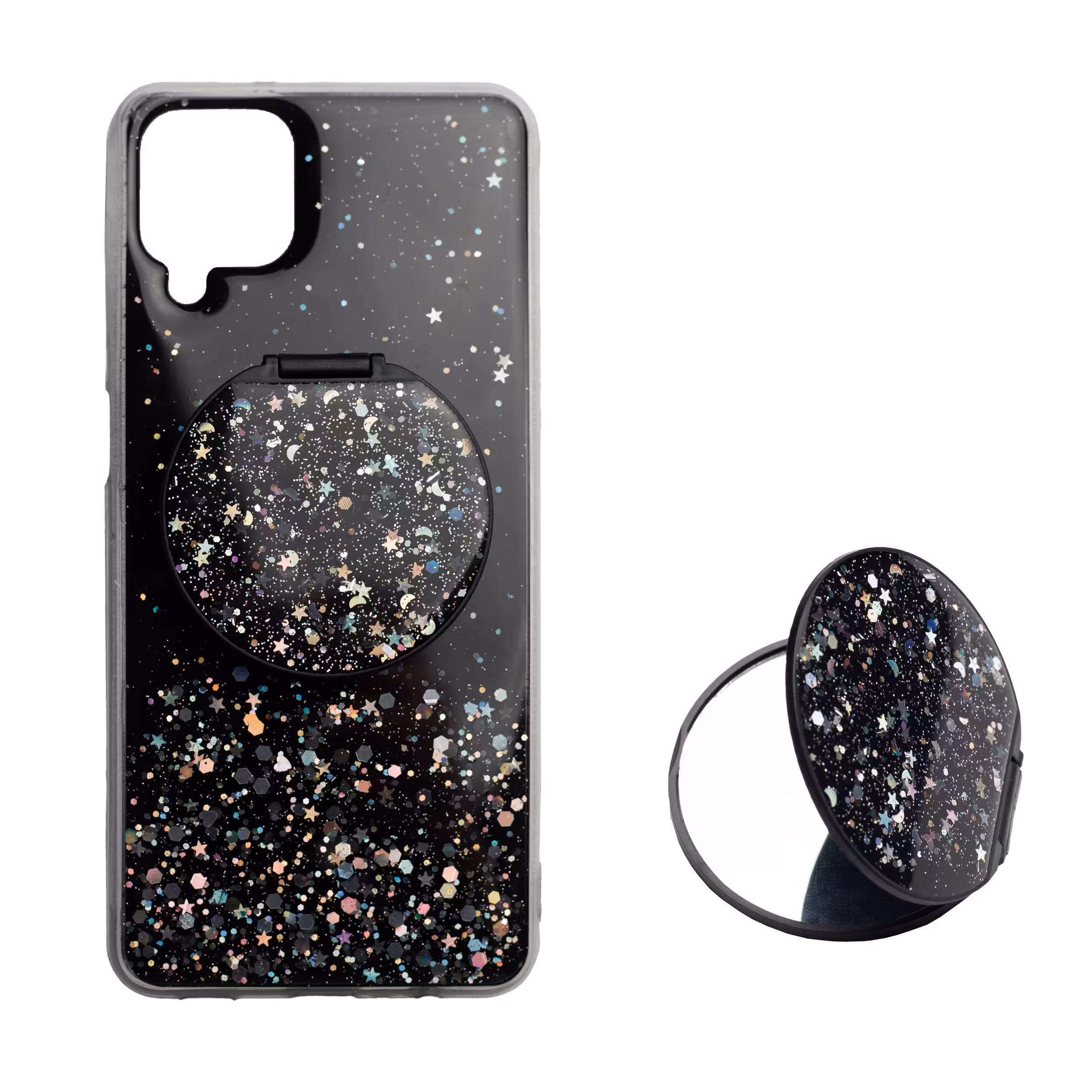  کاور مدل Mirror مناسب برای گوشی موبایل سامسونگ Galaxy A12 به همراه آینه