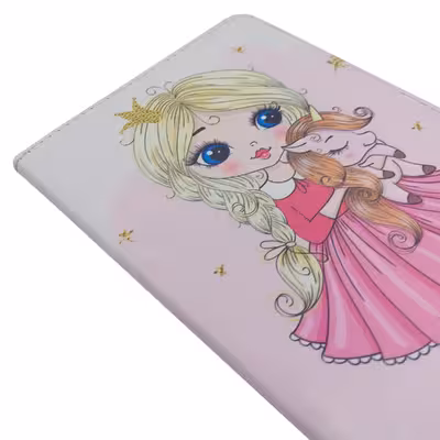 کیف کلاسوری ام ان اف طرح دختر فانتزی و یونی کورن کد M-246 مناسب برای تبلت سامسونگ Galaxy Tab A 10.1 2019 T510 / T515