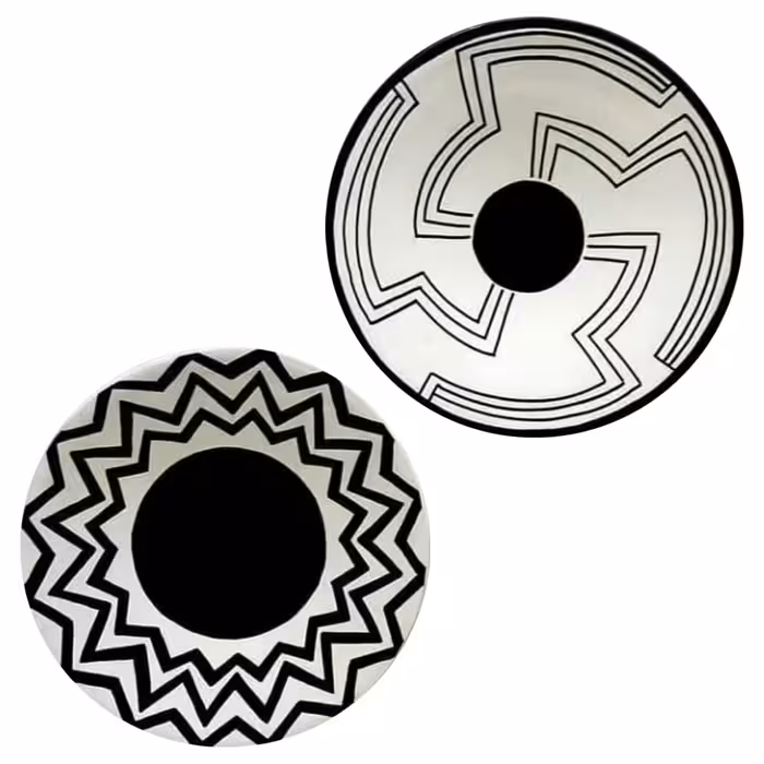 بشقاب دیوارکوب سفالی کد D170 مجموعه 4 عددی