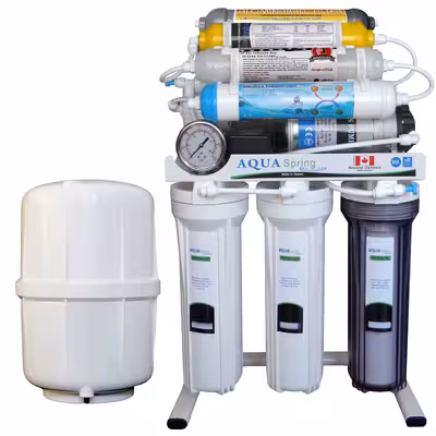 دستگاه تصفیه کننده آب آکوآ اسپرینگ مدل RO-NF7400 به همراه فیلتر تصفیه آب بسته 3 عددی