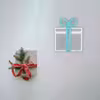 چراغ دیواری نئون دیزاین طرح Gift-Box_TBL