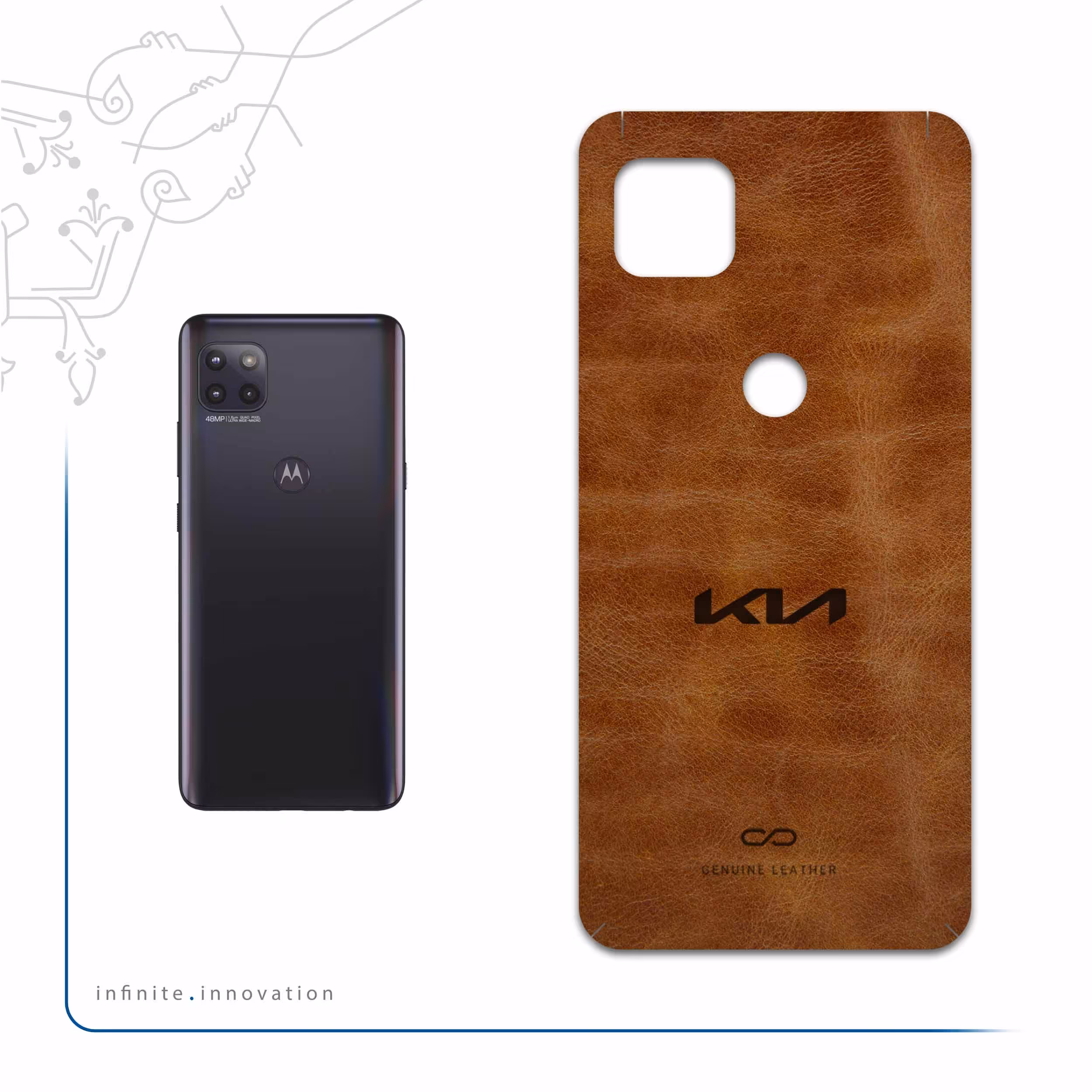 برچسب پوششی ماهوت مدل BFL-KIA مناسب برای گوشی موبایل موتورولا MOTO G 5G