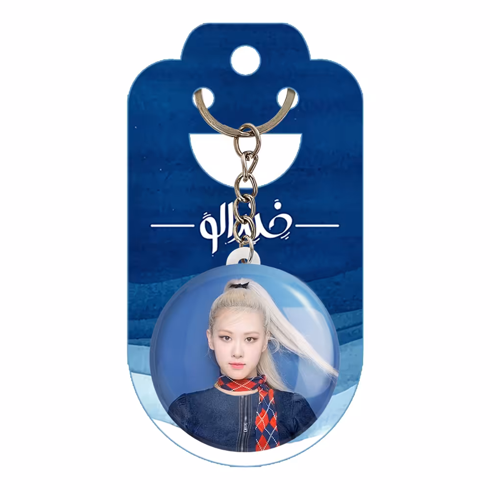 جاکلیدی خندالو مدل رزی بلک پینک کد 14375