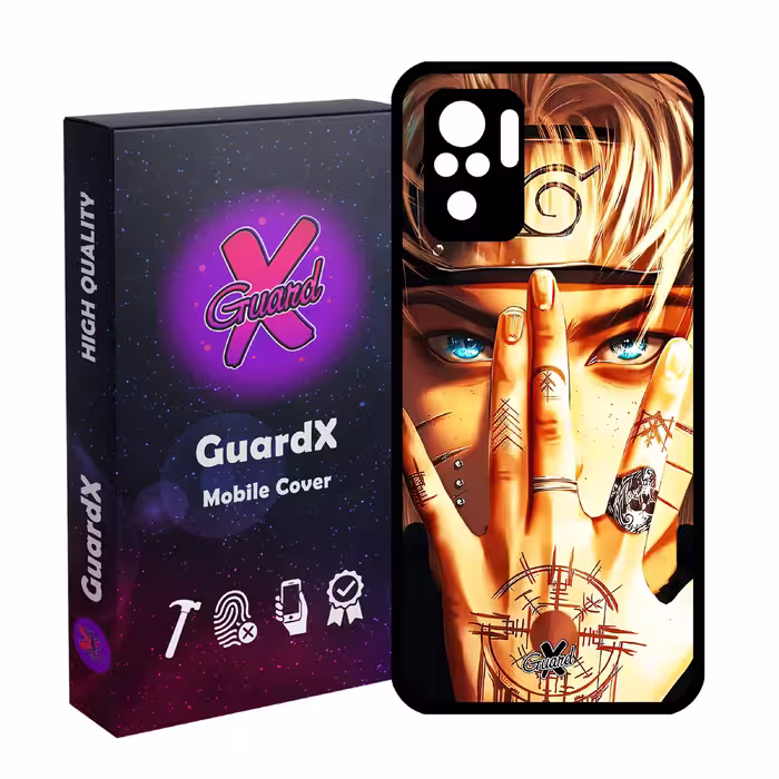 کاور گارد ایکس طرح Naruto Anime مدل Glass10452 مناسب برای گوشی موبایل شیائومی Redmi Note 10 4G/Redmi Note 10S