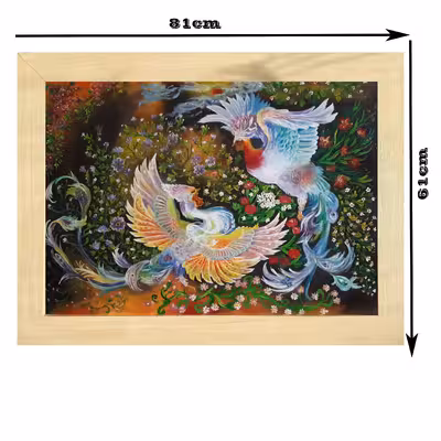 تابلو نقاشی رنگ روغن طرح سیمرغ کد ۷۵۳۱