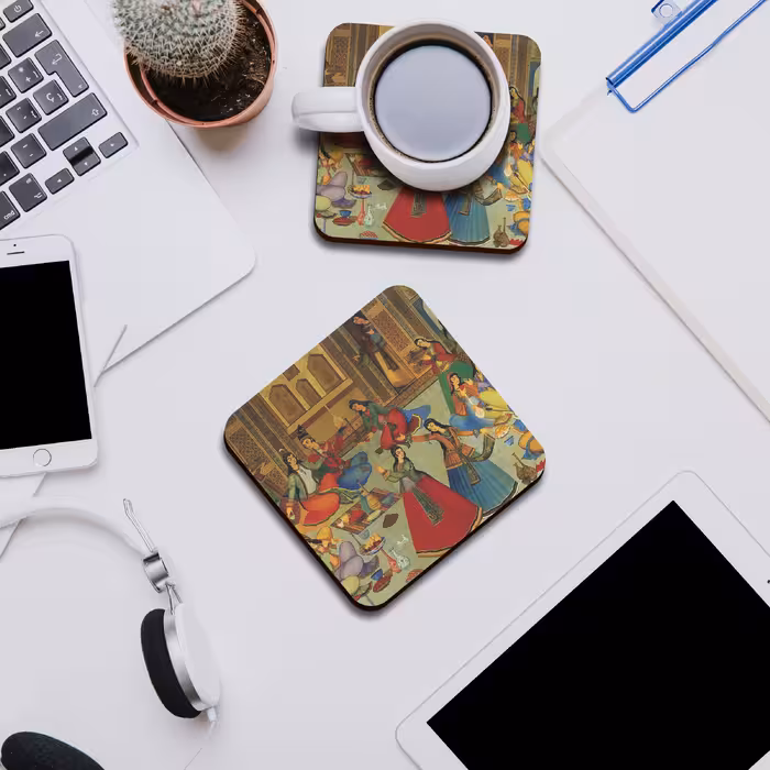 زیر لیوانی لوکسینو مدل سنتی ایرانی مجموعه 6 عددی