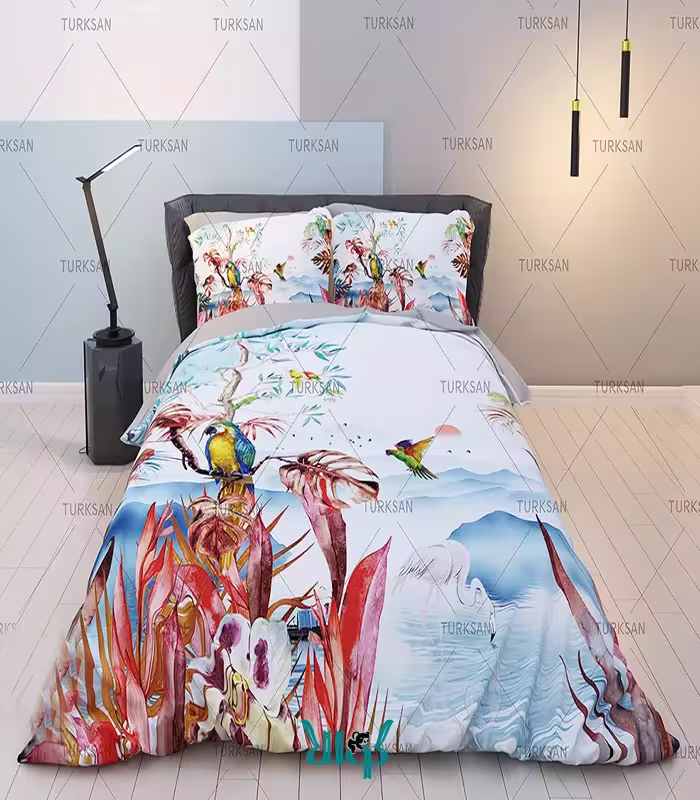 روتختی سفید طرح منظره کد d386