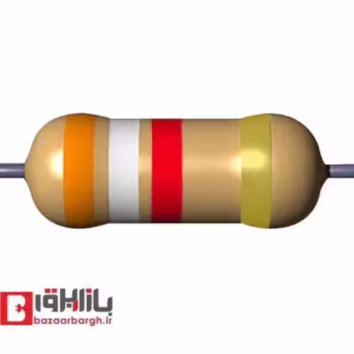 مقاومت 3.9 کیلو اهم 1 وات 5 درصد