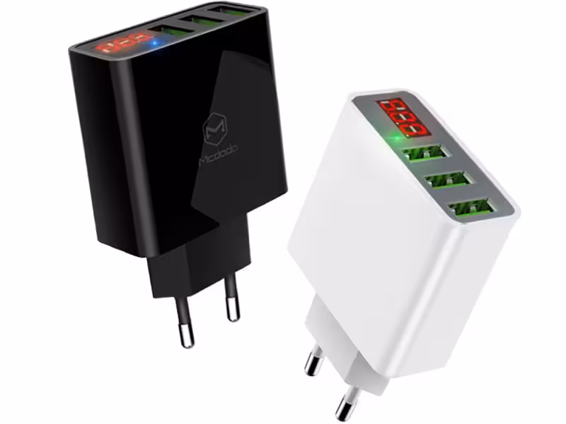 شارژر دیواری 3 پورت مک دودو Mcdodo CH-503 Digital Display Charger