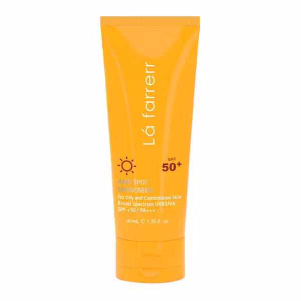 ضد آفتاب و ضد لک بی رنگ SPF50 پوست چرب لافارر (40 میل)