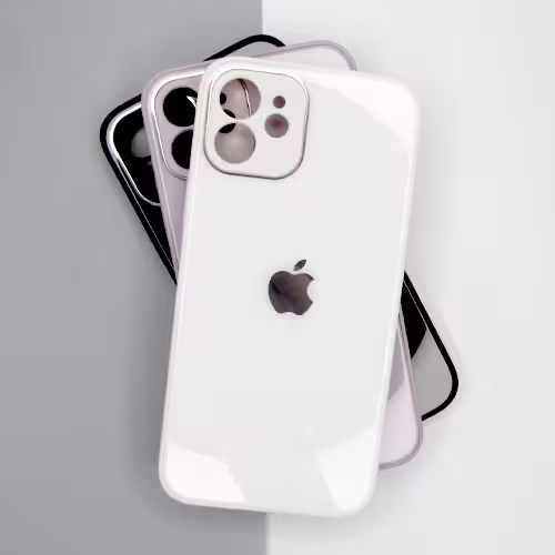 قاب ایفون 12 پشت گلس محافظ لنز دار