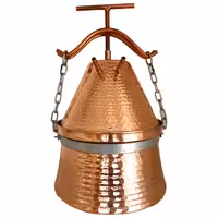 گلابگیر و عرقگیر مسی 12 لیتری مدل خوشه