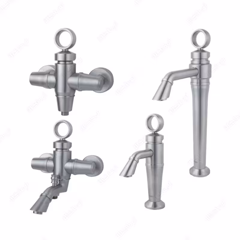 ست شیرآلات راسان مدل آنیتا کروم مات