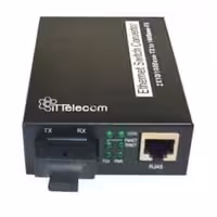 مبدل فیبر نوری سینگل مود تک پورت شبکه ۱۰/۱۰۰ ITT-MC3704