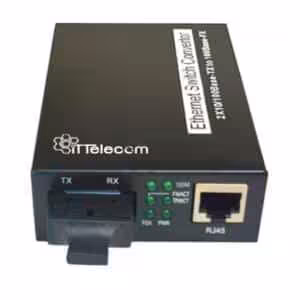 مبدل فیبر نوری سینگل مود تک پورت شبکه ۱۰/۱۰۰ ITT-MC3704