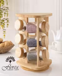 ادویه مثلث 9 تایی شیشه ساده گردون کد GS-1009 فلورا