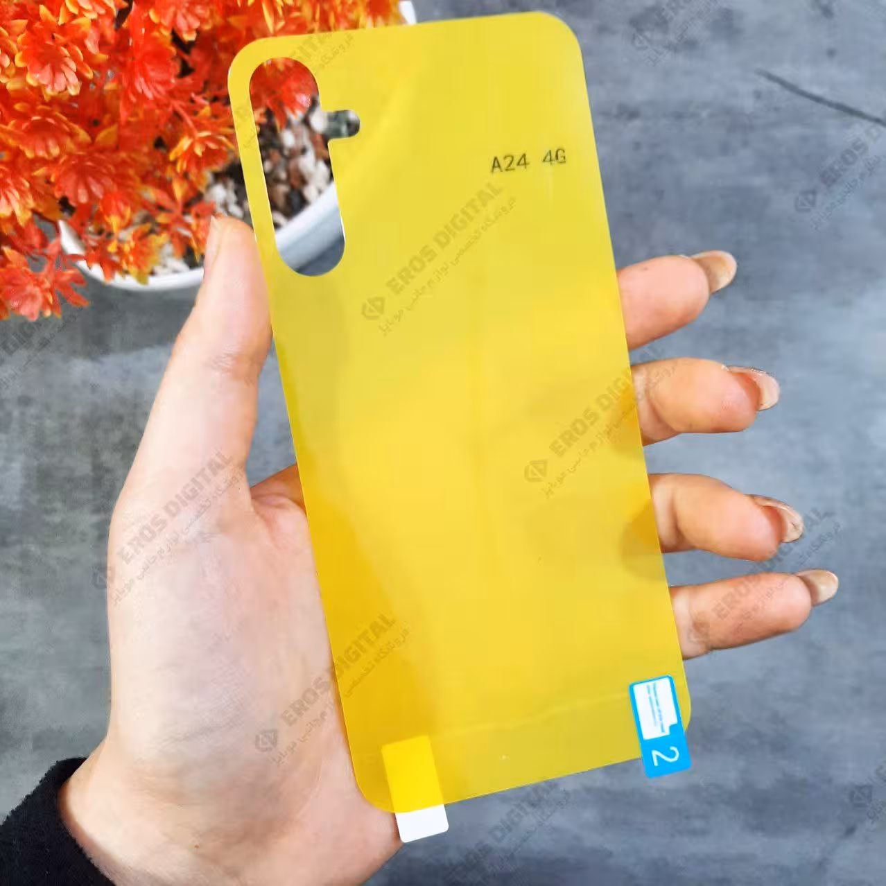 گلس پشت سامسونگ A24 4G ژله ای تمام چسب