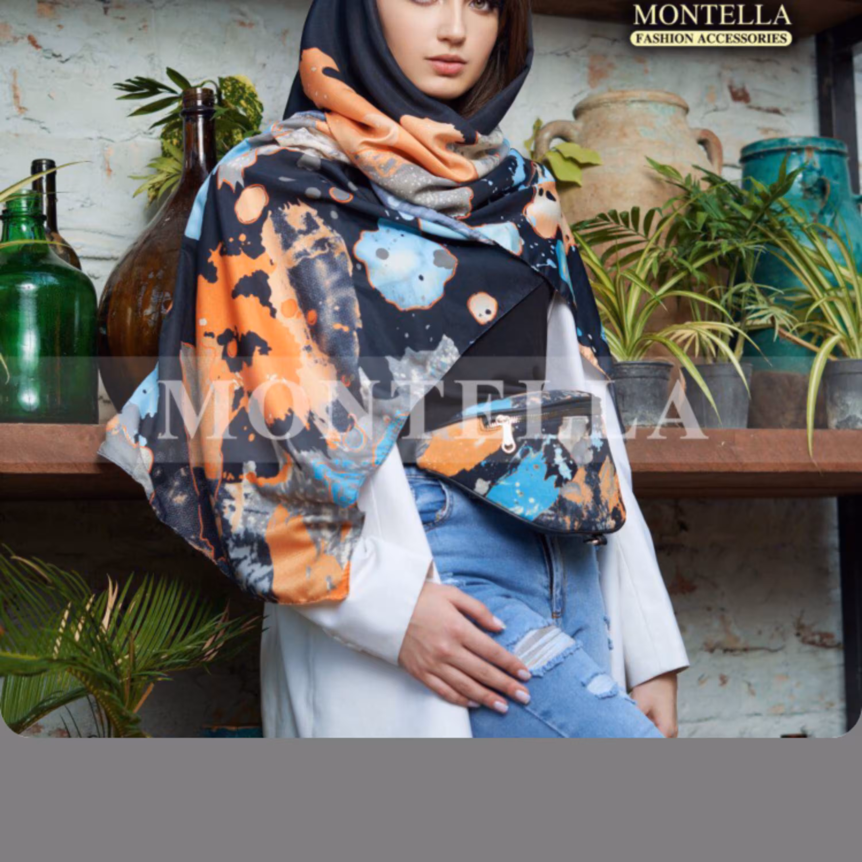 ست کیف  کمری و روسری  یا شال تینیجری