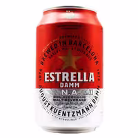 آبجو بدون الکل استرلا Estrella اصل اسپانیا حجم 330 میلی لیتر