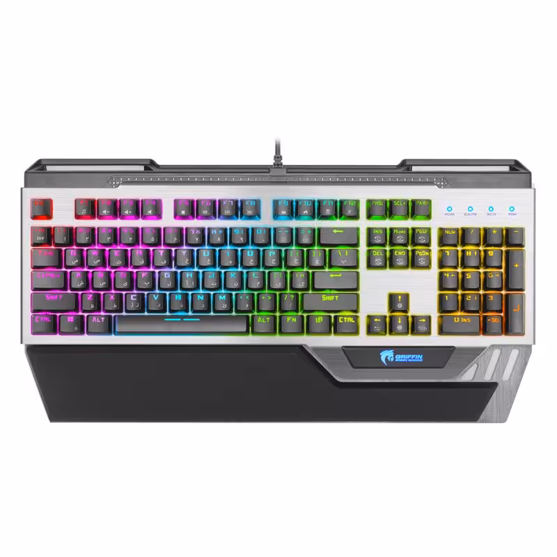 کیبورد سیم دار گیمینگ بازی گرین مدل GK803-RGB