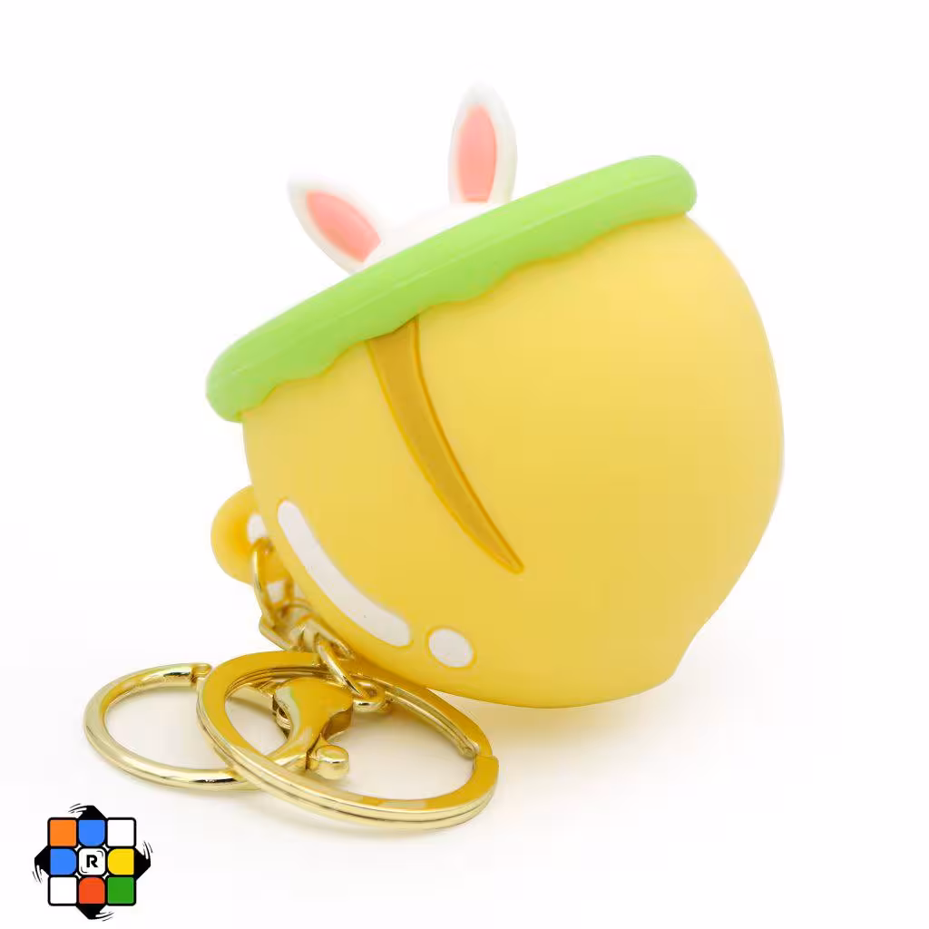 جاکلیدی ضد استرس فشاری طرح بلوط رنگ زرد